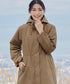 【安田美沙子さん着用】ウォーマル中綿フーデッドコート